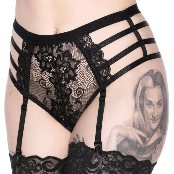 Killstar Other - Killstar Tortured Souls Black Lace Panty XXL NWT